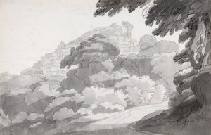 Rocca di Papa de Francis Towne