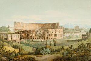 El Coliseo desde las colinas Caelian, 1799 de Francis Towne