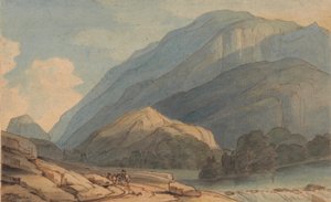 La entrada a Borrowdale, c.1786 de Francis Towne