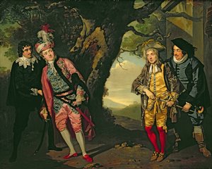 El Duelo, del Acto 3, escena 4 de "Noche de Reyes". de Francis Wheatley