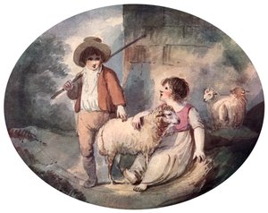 La pequeña pastora, siglo XVIII, 1912 de Francis Wheatley