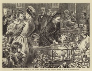 Domingo hospitalario, reapertura del Hospital Victoria para Niños Enfermos, Chelsea, por SAR la Princesa Luisa de Francis Wilfred Lawson