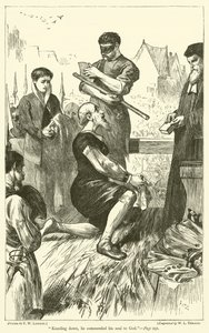 Arrodillándose, encomendó su alma a Dios de Francis Wilfred Lawson