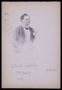 Retrato de FR Yerbury de Francis Wilfred Lawson