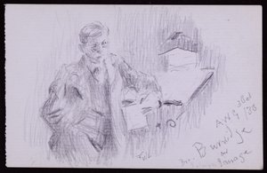 Retrato de FV Burridge de Francis Wilfred Lawson