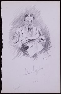 Retrato de John Leighton de Francis Wilfred Lawson