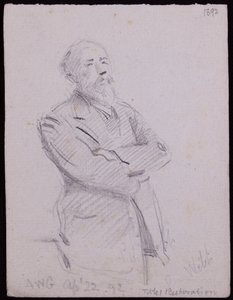 Retrato de Philip Webb de Francis Wilfred Lawson