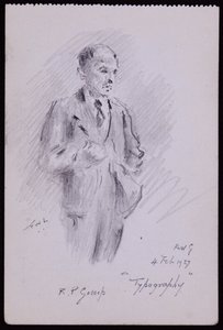 Retrato de R Percy Gossop de Francis Wilfred Lawson