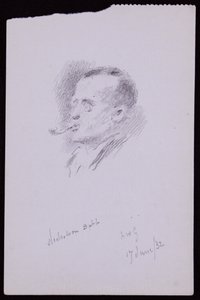 Retrato de S Nicholson Babb de Francis Wilfred Lawson