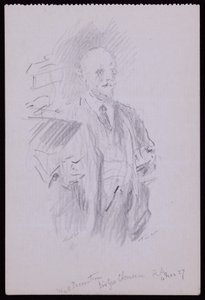 Retrato de Sir George Clausen de Francis Wilfred Lawson