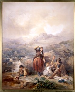 La comida del pastor, 1844 de Francis William Topham