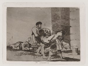 Al cementerio (To the Cemetery), Plate 56 from Los desastres de la guerra (The Disasters of War) de Francisco de Goya