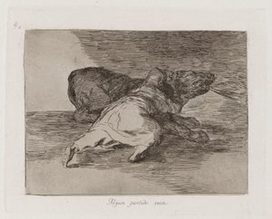 Algun partido saca (He Gets Something Out of It), Plate 40 from Los desastres de la guerra (The Disasters of War) de Francisco de Goya
