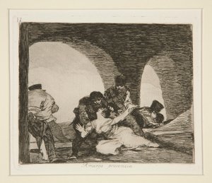 Amarga presencia (Bitter To Be Present), pl. 13 from Los desastres de la guerra (The Disasters of War) de Francisco de Goya