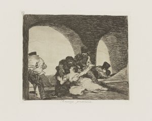 Amarga presencia. (Bitter To Be Present.), pl. 13 from the series Los desastres de la guerra (The Disasters of War)