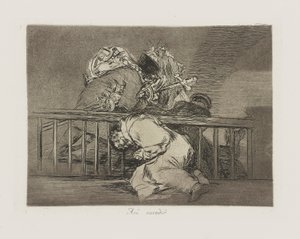 ¿Como? ¿sucedido?. (Así es como sucedió), pl. 47 de la serie Los desastres de la guerra de Francisco de Goya