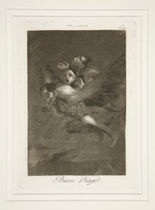 Buen viaje (Bon Voyage), pl. 64 from the series Los caprichos