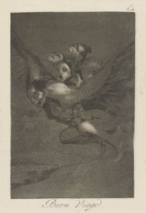 Buen viaje. (Bon Voyage.), pl. 64 from the series Los caprichos de Francisco de Goya