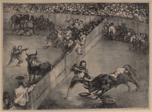 Corrida de toros en un ruedo partido de Francisco de Goya