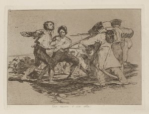 Con razon ? sin ella (Rightly or Wrongly), pl. 2 from the series Los desastres de la guerra (The Disasters of War) de Francisco de Goya