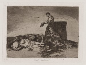 Cruel l?stima! (Cruel Tale of Woe!), Plate 48 from Los desastres de la guerra (The Disasters of War) de Francisco de Goya