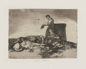 Cruel l?stima! (Cruel Tale of Woe!), pl. 48 from the series Los desastres de la guerra (The Disasters of War) de Francisco de Goya