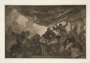 Disparate claro (Clear Folly), pl. 15 de la serie Los proverbios de Francisco de Goya