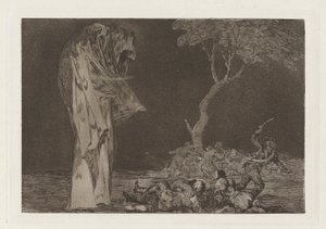 Disparate de miedo (Folly of Fear), also known as Por temor no pierdas honor (Do Not Lose Honour Through Fear), from the series Los disparates (Los proverbios) de Francisco de Goya