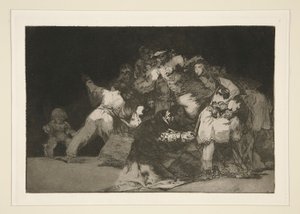 Disparate general (General Folly), pl. 9 de la serie Los proverbios de Francisco de Goya