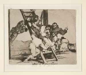 Duro es el paso! (It de Francisco de Goya