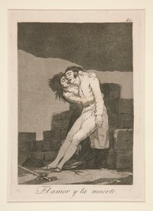 El amor y la muerte (Love and Death), pl. 10 from the series Los caprichos