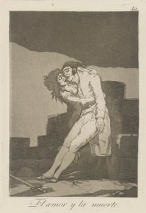 El amor y la muerte. (Love and Death.), pl. 10 from the series Los caprichos