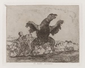 El buitre carn?voro (The Carnivorous Vulture), Plate 76 from Los desastres de la guerra (The Disasters of War) de Francisco de Goya