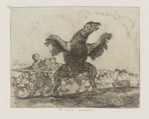 El buitre carn?voro. (The Carnivorous Vulture.), pl. 76 from the series Los desastres de la guerra (The Disasters of War) de Francisco de Goya