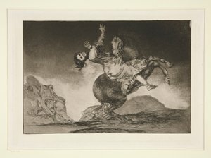 El caballo raptor (The Horse Abductor), pl. 10 from the series Los proverbios de Francisco de Goya