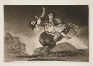 El caballo raptor (The Horse Abductor), pl. 10 from the series Los proverbios de Francisco de Goya