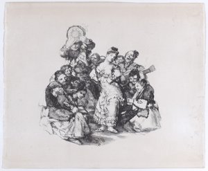 El vito, la danza andaluza, ca. 1825-1826 de Francisco de Goya