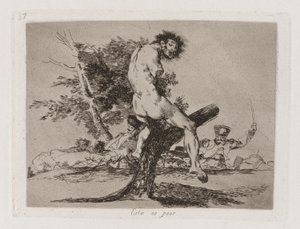 Esto es peor (This is Worse), Plate 37 from Los desastres de la guerra (The Disasters of War) de Francisco de Goya