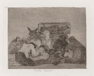 Extra?a devocion! (Strange Devotion!), Plate 66 from Los desastres de la guerra (The Disasters of War) de Francisco de Goya