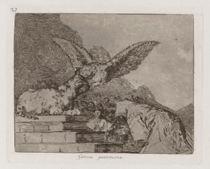 Gatesca pantomima (Feline Pantomime), Plate 73 from Los desastres de la guerra (The Disasters of War)