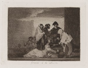 Gracias ? la almorta (Thanks to the Millet), Plate 51 from Los desastres de la guerra (The Disasters of War)