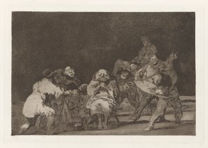 Lealtad, también conocida como El que no te quiere te difamará en broma, de la serie Las tonterías (Los proverbios) de Francisco de Goya
