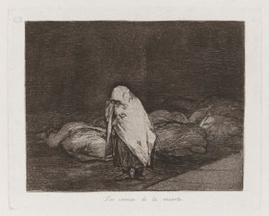 Las camas de la muerte (The Beds of Death), Plate 62 from Los desastres de la guerra (The Disasters of War) de Francisco de Goya