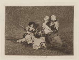 Las mugeres dan valor (The Women Give Courage), pl. 4 from the series Los desastres de la guerra (The Disasters of War) de Francisco de Goya