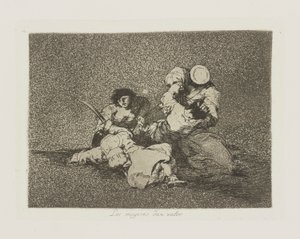 Las mugeres dan valor. (The Women Give Courage.), pl. 4 from the series Los desastres de la guerra (The Disasters of War)