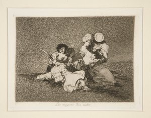 Las mugeres [sic] dan valor (The Women Give Courage), pl. 4 from Los desastres de la guerra (The Disasters of War) de Francisco de Goya