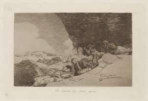 Lo mismo en otras partes (The Same Elsewhere), Plate 23 from Los desastres de la guerra (The Disasters of War) de Francisco de Goya
