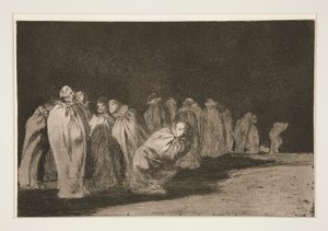 The Encased (Los hombres en sacos), pl. 8 de la serie Los Proverbios de Francisco de Goya