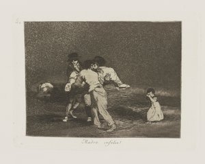 Madre infeliz! (Unhappy Mother!), pl. 50 from the series Los desastres de la guerra (The Disasters of War) de Francisco de Goya