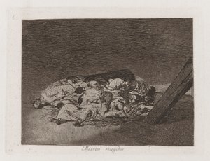 Muertos recogidos (Harvest of the Dead), Plate 63 from Los desastres de la guerra (The Disasters of War) de Francisco de Goya